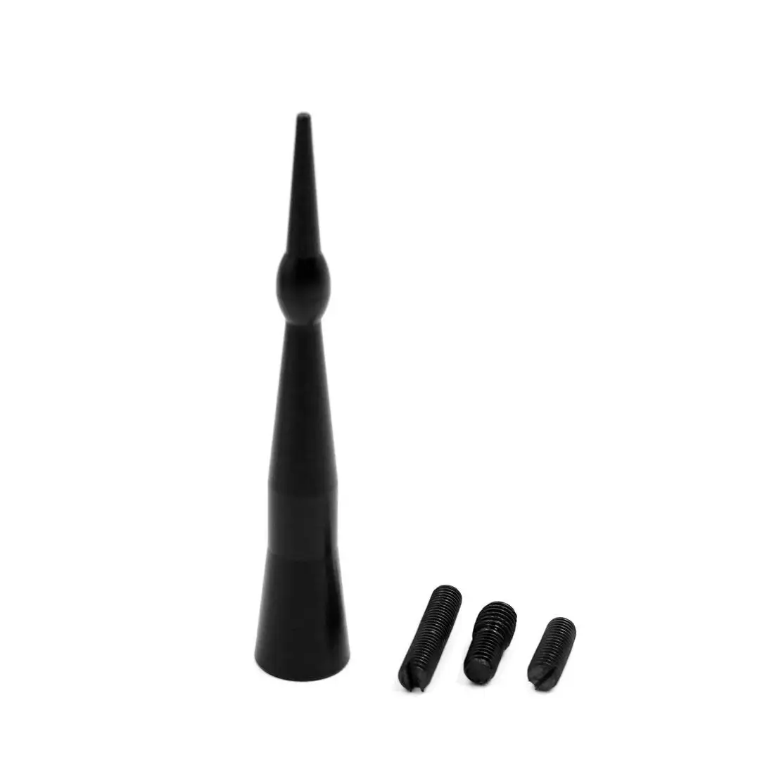 uxcell 83mm Length Black Aluminum Alloy Decorative Antenna Aerial Mast for Car Truck