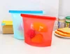 Factory Wholesale Refrigerator Fresh Keeping Reusable Silicone Food Storage Bag with Zip