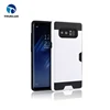 Transparent wire drawing electroplating painting process PC soft TPU back cover for Samsung galaxy Note 8 phone case