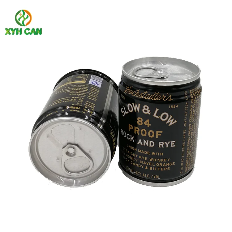 70-133mm Height multifunctional professional whiskey tin can packaging