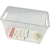Design Stackable Kitchen Storage Organizer Deep Bin Box with Built-In Handles, for Pantries, Cabinets, Shelves, Refrigerator, Fr
