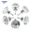 40mm Diamond Shape Crystal Glass Knob Clear