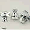 AKK8407-3 China manufacture supply New type cabinet drawer dresser wardrobe crystal glass diamond knobs furniture handles