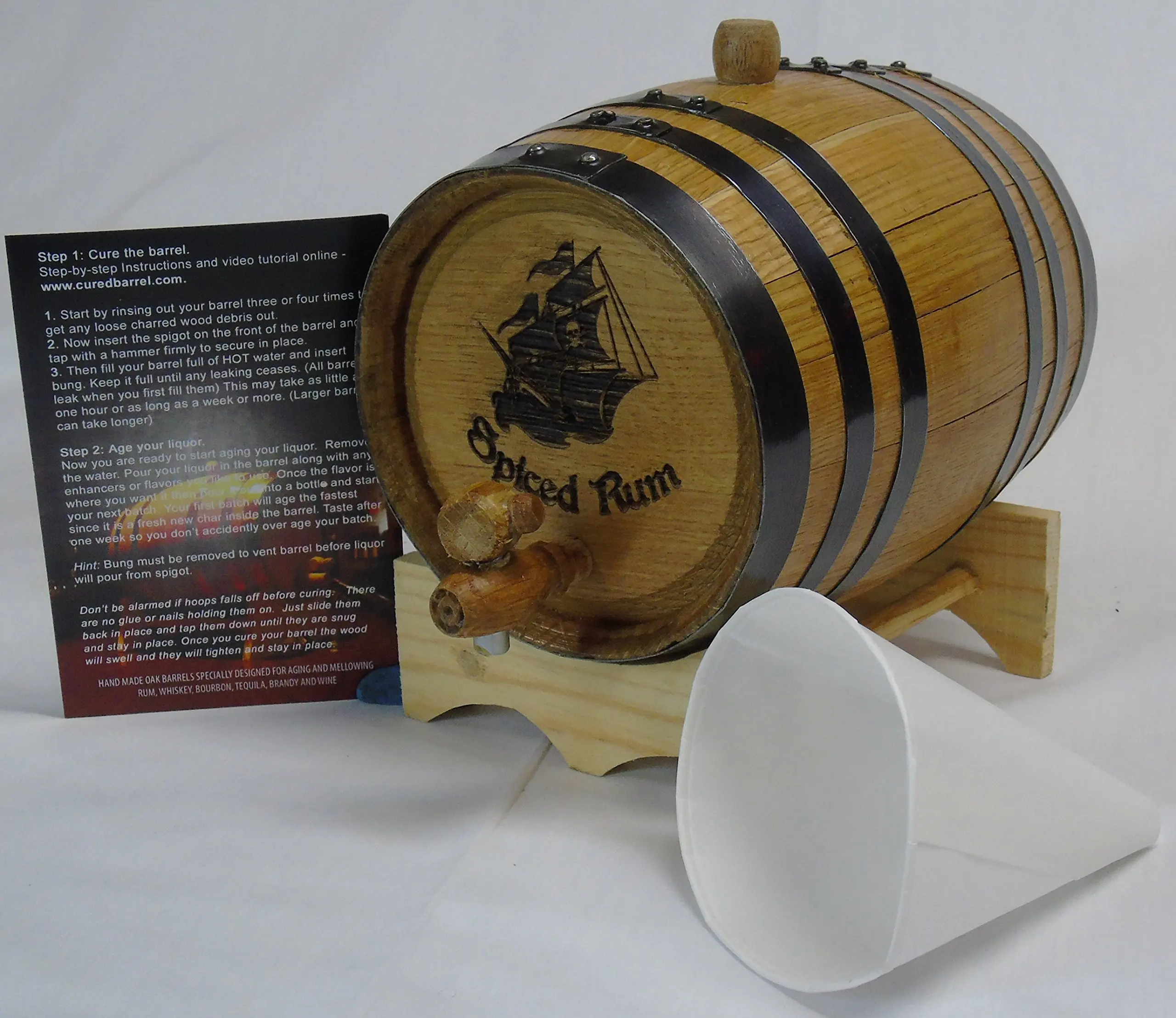 2l charred oak barrel