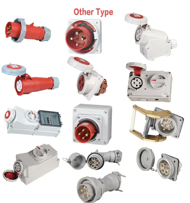Chenf 16a 32a 63a 400v 5p Ip67 Industrial Connector Interlock Switch