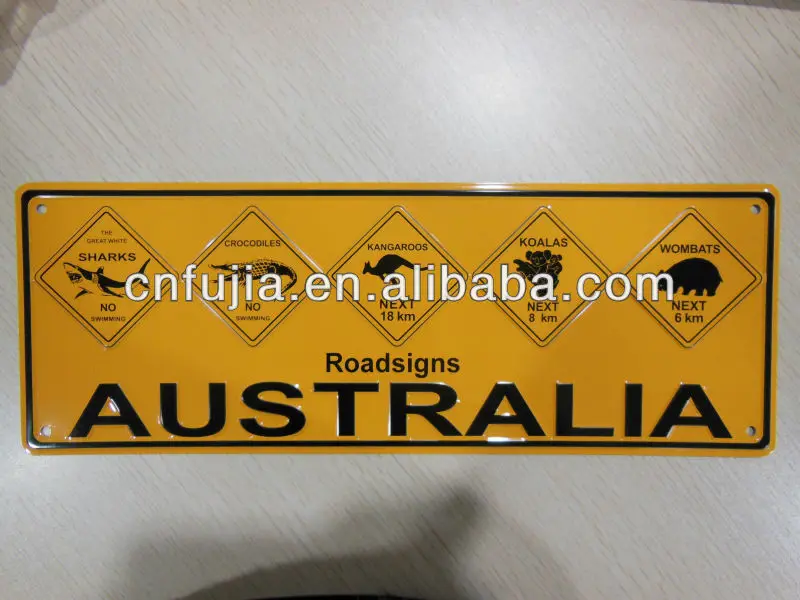 Melbourne Novelty Car Aluminum Metal Number Plate Buy Souvenir Number
