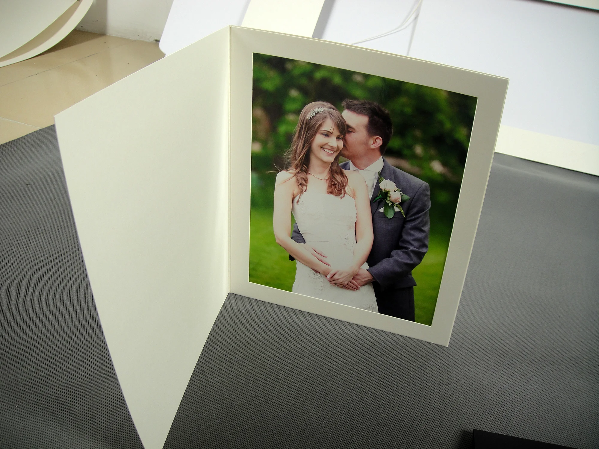 4x6 5x7 6x8 Cardboard Matboard Linen Paper Photo Frame Holder Folio