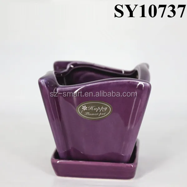 Wholesale Square White Ceramic Flower Pot With Saucer Buy Ceramic Flower Pot,White Ceramic