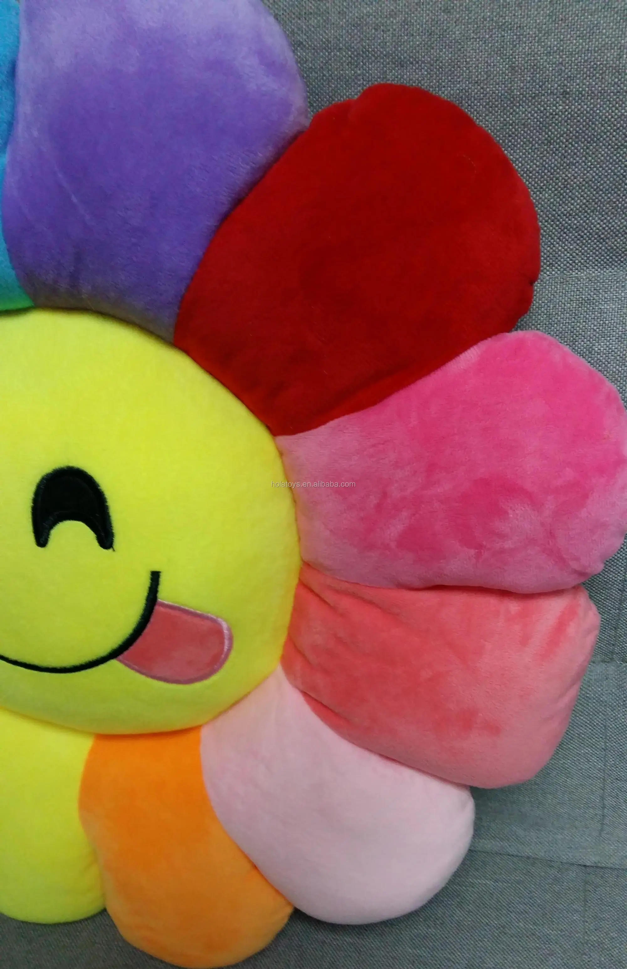 smiley flower plush