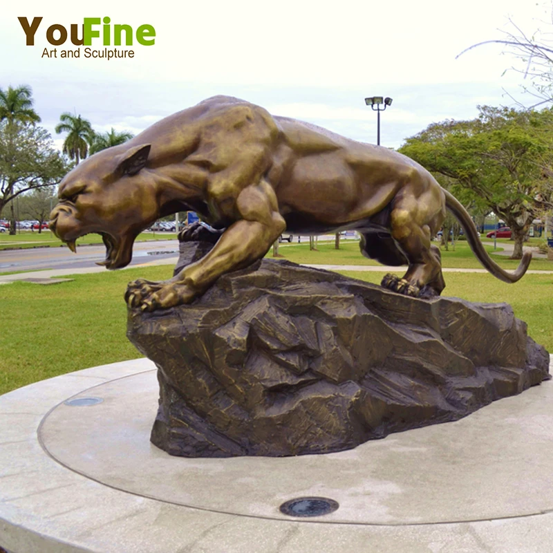 Casting Statue Bronze Life Size Black Panther Sculpture For Casting Statue Bronze Life Size Black Panther Sculpture For