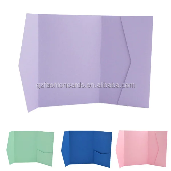 Wholesale Craft Blank Pocket Fold Invitations Buy Pocket Fold