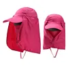 Jungle outdoor face protection hat men and women prevent ultraviolet sunshade fisherman fishing riding speed dry hat