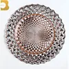 tableware names cheap glass rose gold charger plates wedding decoration