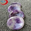 Wholesale engraved amethyst worry stones purple jade bulk