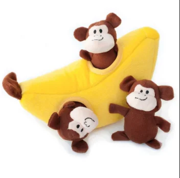 monkey in banana plush