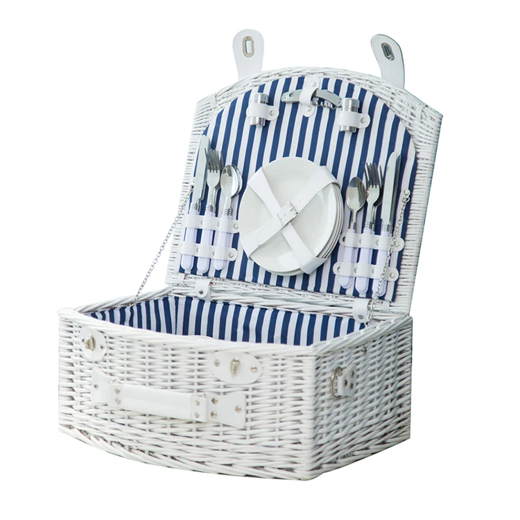 Wholesale Ecofriendly Willow Picnic Basket With Blanket Buy Willow