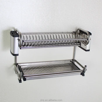 Rust Free Stainless Steel Kitchen Accessory Dish Drying Rack On Wall Rust Free Stainless Steel Kitchen Accessory Dish Drying Rack On Wall