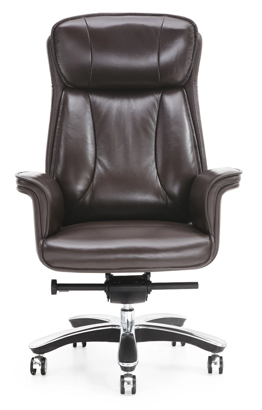 Top Grain Brown Leather Office Chair Boss Chair - Buy Luxury Leather