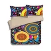Hot sale ethic style printing brushed microfiber bed linen for foreign trade, 4 pics bedding set