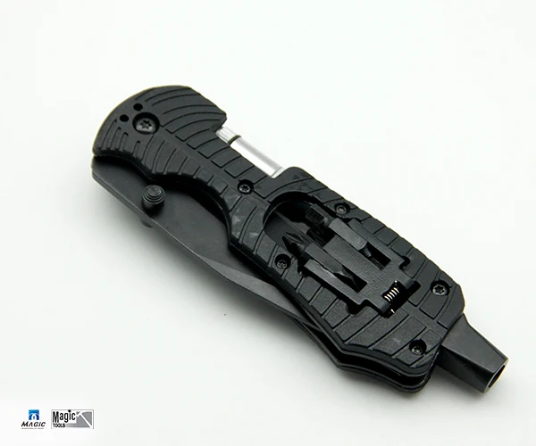 Multipurpose Folding Pocket Knife Tool Blade Driver w/ LED Light Kits