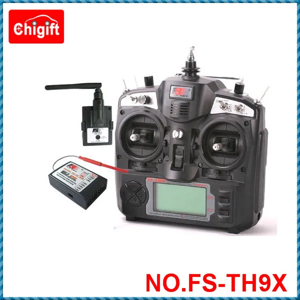 FSTH9X 9CH 2.4G Radio RC Transmitter & Receiver for quadcopter drone
