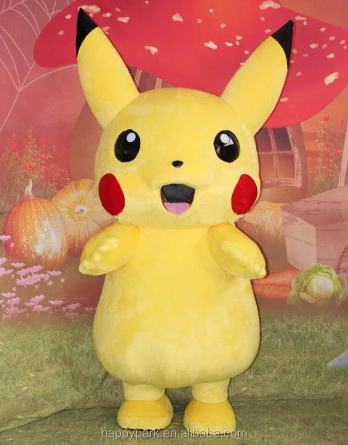 Offre Spéciale Pikachu pokemon mascotte costume pour adulte, jeu de cosplay...
