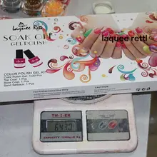 Laquee rettl Kit 20 bottles Top UV LED Gel Nail Polish 120 colors to choose 8ml