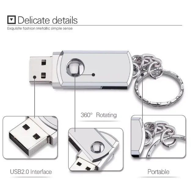 Cheap swivel Metal USB Flash Drive with Real Capacity - ANKUX.COM