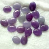 Purple jade loose gemstone oval cabochon,jade stone for ring setting