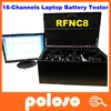16-channel poloso laptop battery tester with software to print test report