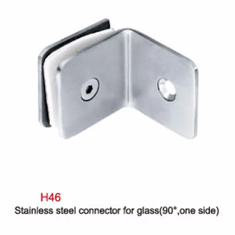 90 Degree Glass Clamp Clip,Stainless Steel Glass Connector Clamp,Glass