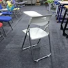 Folded metal plastic school lecture student chair