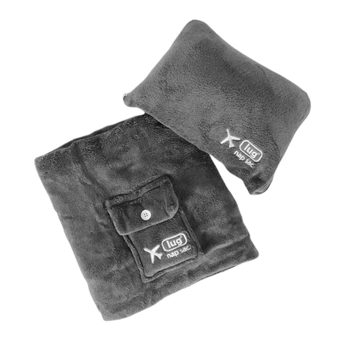 Fleece 2 In 1 Pillow Travel Blanket Soft Foldable Custom Airplane