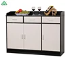 Water Resistance Tea Cabinet Small Side Tables for Hotel Living Room Melamine Surface