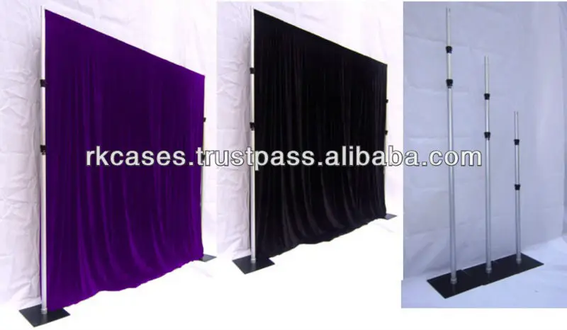 Wedding Event Supplies Portable Fabric Backdrop Decor Pipe And