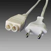 12w kitchen cabinet shelf lights AC power cord cable TUV - 1 x plug / AC socket 250V LED distributor 2 WAY