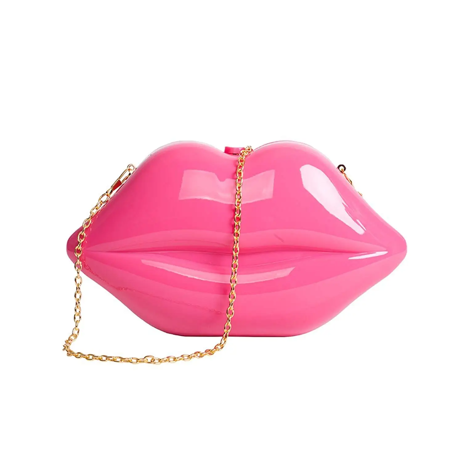 1645 ADEDIY Fashion Queen Red Lipstick Studded Handbag Classic Rivet Shoulder Bag