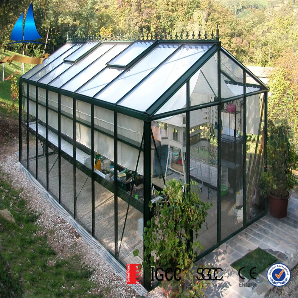 4mm 5mm 6mm 8mm 10mm 12mm Thick Tempered Greenhouse Glass Panel / Curved Greenhouse Glass Panels