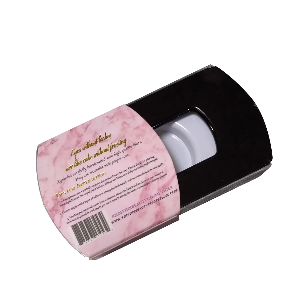 Custom Printed Marble Eyelash Sleeve Paper Packaging Buy Marble