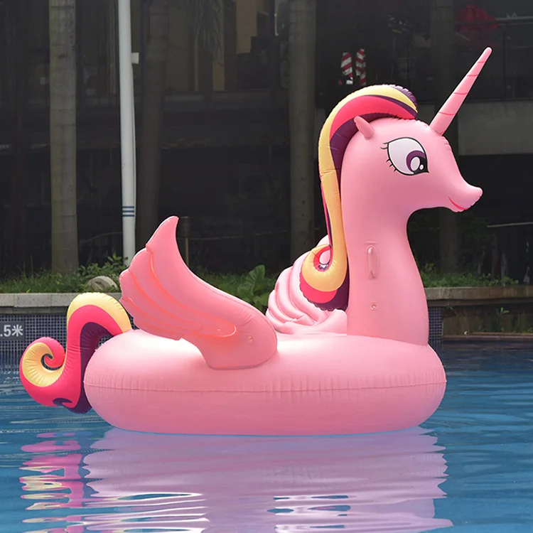 inflatable pink unicorn