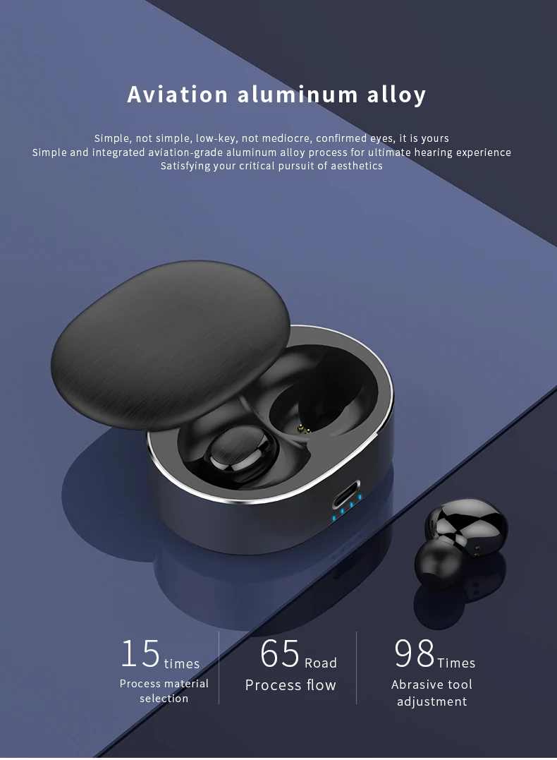 Air dots tws earphone B20 mini in ear earphone bluetooth headphone touch control noise cancelling earbuds with charging box - ANKUX.COM