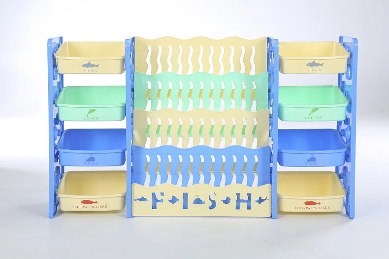 New Type Top Sale Portable Kid Bookshelf/plastic Children Bookshelf