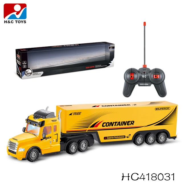 4ch télécommande camion jouets conteneur tête de camion modèle