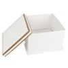 drop front shoe box foldable box with ribbon under tray tool box