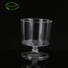 Best price fancy elegant wine water glass disposable plastic glassware for promotion