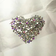 1000 Unidades/pacote Tamanhos Mix Crystal Clear AB Não Hotfix Strass Flatback Prego Rhinestoens Para Unhas 3D Nail Art Decoração Gems