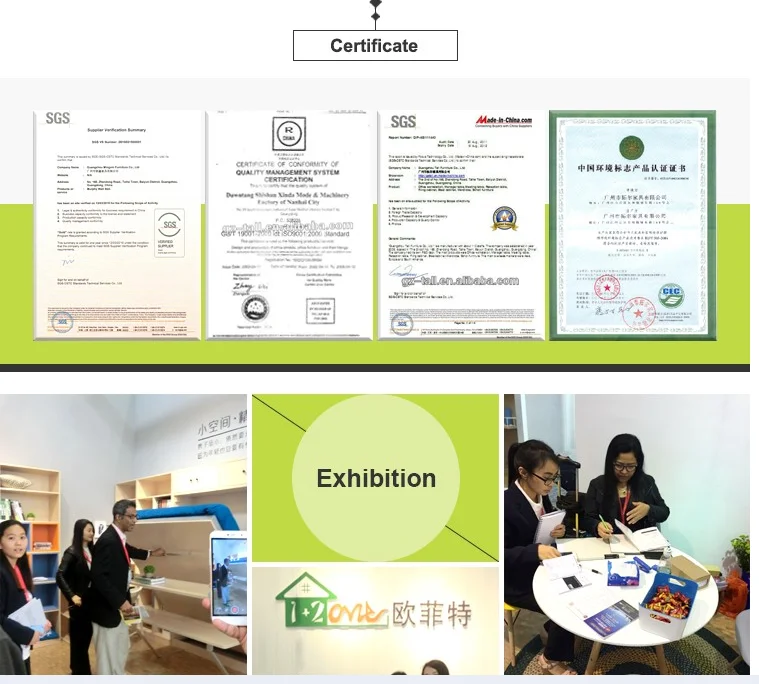 Space saving furniture school dormitory bunk beds folding wall bed in MX