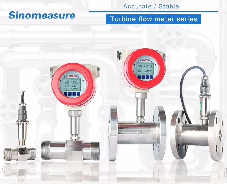 Intelligent Type Volumetric Flow Rate Metering Turbine Water Flow Meter