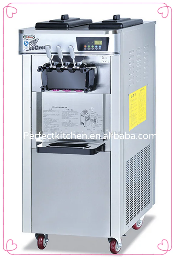 Stainless Steel Industrial Ice Cream Machine With 3 Flavor Buy