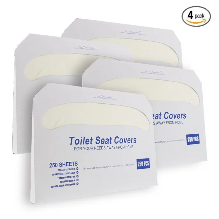 250 Sheets/pack 1/2 Toilet Seat Cover Disposable Commercial Toilet Seat Covers Buy Toilet Seat